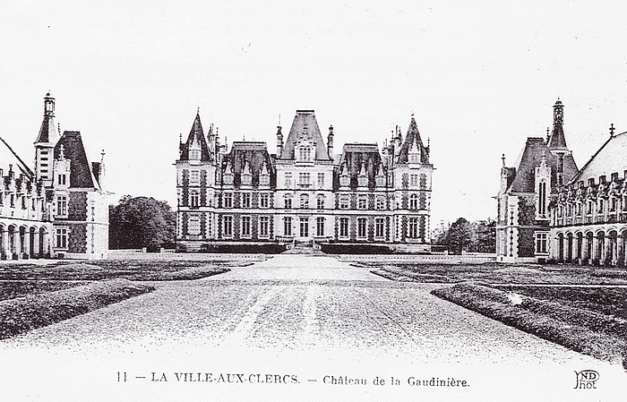 Château de la Gaudinière - Tiré de l'ouvrage Deux Siècles de Vènerie à travers la France - H. Tremblot de la Croix et B. Tollu (1988)